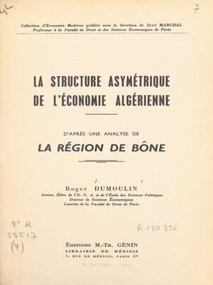 cover image of La structure asymétrique de l'économie algérienne